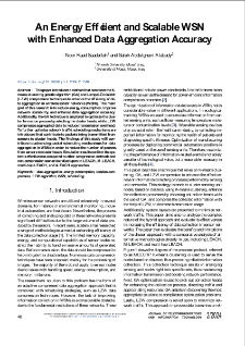 An Energy Efficient and Scalable WSN with Enhanced Data Aggregation Accuracy, Journal of Telecommunications and Information Technology, 2024, nr 2