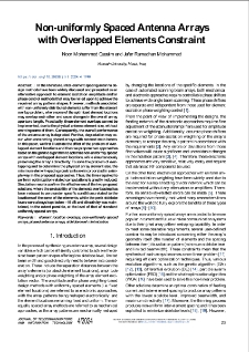 Non-Uniformly Spaced Antenna Arrays with Overlapped Elements Constraint, Journal of Telecommunications and Information Technology, 2024, nr 4