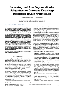 Enhancing Leaf Area Segmentation by Using Attention Gates and Knowledge Distillation in UNet Architecture, Journal of Telecommunications and Information Technology, 2025, nr 3