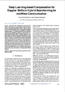 Deep Learning-based Compensation for Doppler Shifts in Hybrid Beamforming for mmWave Communication, Journal of Telecommunications and Information Technology, 2025