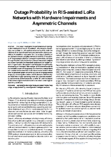 Outage Probability in RIS-assisted LoRa Networks with Hardware Impairments and Asymmetric Channels, Journal of Telecommunications and Information Technology, 2026, nr 1