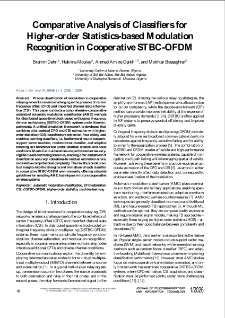 Comparative Analysis of Classifiers for Higher-order Statistics-based Modulation Recognition in Cooperative STBC-OFDM, Journal of Telecommunications and Information Technology, 2026, nr 1