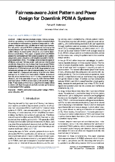 Fairness-aware Joint Pattern and Power Design for Downlink PDMA Systems, Journal of Telecommunications and Information Technology, 2026, nr 2