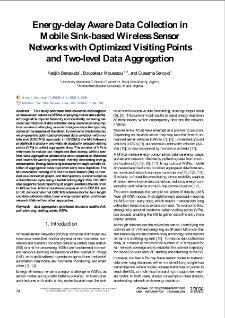 Energy-delay Aware Data Collection in Mobile Sink-based Wireless Sensor Networks with Optimized Visiting Points and Two-level Data Aggregation, Journal of Telecommunications and Information Technology, 2026, nr 3