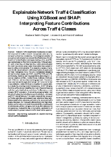 Explainable Network Traffic Classification Using XGBoost and SHAP: Interpreting Feature Contributions Across Traffic Classes, Journal of Telecommunications and Information Technology, 2026, nr 3