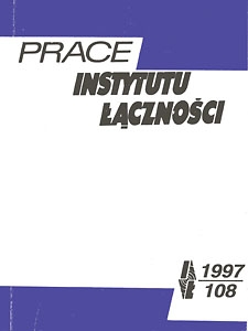 Prace Instytutu Łączności, 1997, nr 108