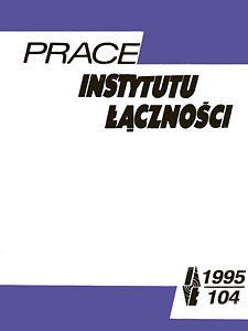 Prace Instytutu Łączności, 1995, nr 104
