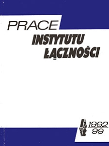 Prace Instytutu Łączności, 1992, nr 99