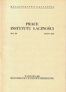 Prace Instytutu Łączności, 1965, nr 40