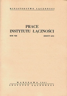 Prace Instytutu Łączności, 1961, nr 25