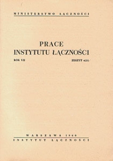 Prace Instytutu Łączności, 1961, nr 21