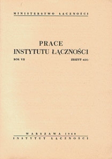 Prace Instytutu Łączności, 1960, nr 21