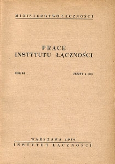 Prace Instytutu Łączności, 1959, nr 17