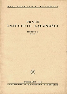 Prace Instytutu Łączności, 1955, nr 2