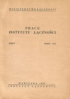 Prace Instytutu Łączności, 1959, nr 16
