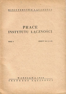 Prace Instytutu Łączności, 1958, nr 11-12