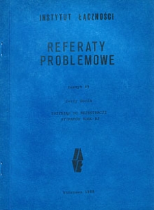 Przyrząd do rejestracji sygnałów kodu R2. Referaty Problemowe, 1988, zeszyt 89